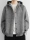 Heavy Knitted Cardigan Jacket Men's Spring and Autumn Minimalist Niche Hooded Jacket Men's High-end Loose Autumn Top