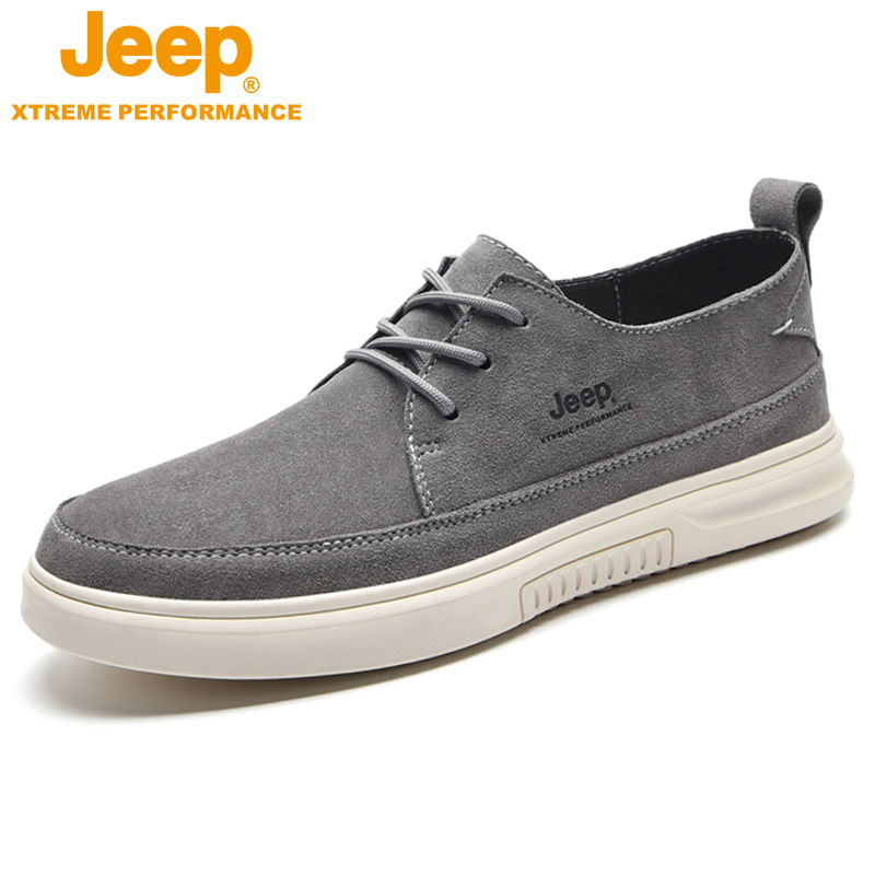 JEEP jeep men's shoes trend men's casual leather shoes Korean version of the shoes autumn and winter sports breathable all-match shoes trend