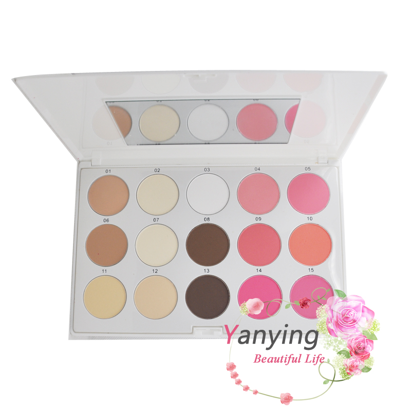 美 茜 3023Concealer + má hồng + phấn trang điểm bảng màu mắt