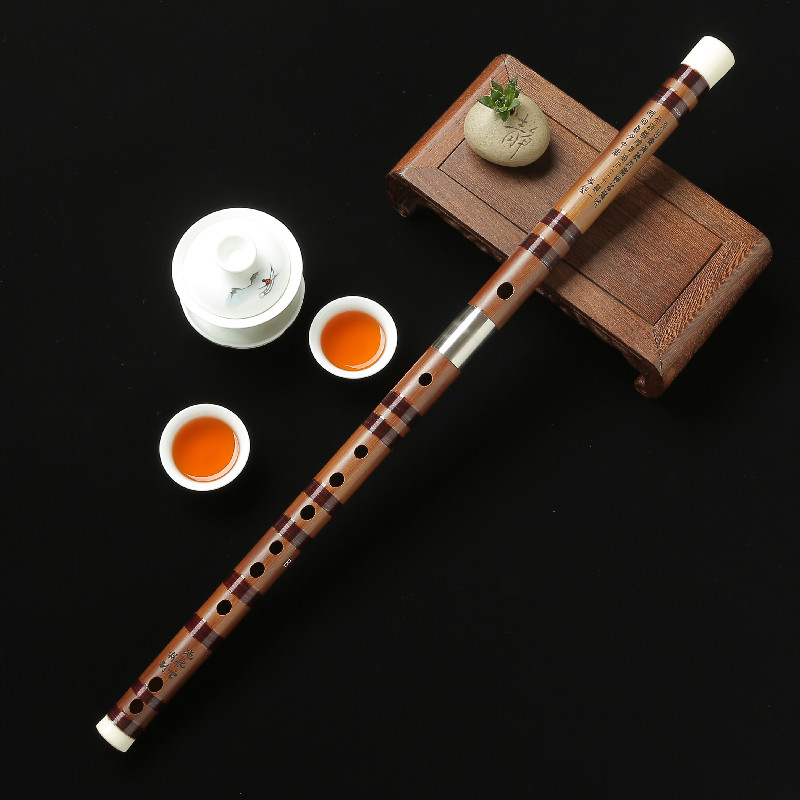 Flute Bamboo flute Professional performance grade Adult bitter bamboo flute Flute Beginner children refined horizontal flute instrument G tune F