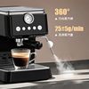 Italian Semi-Automatic Coffee Machine with High-Pressure Extraction, Home Espresso Machine with Milk Frothing Pump and Pressure Coffee Maker All in One