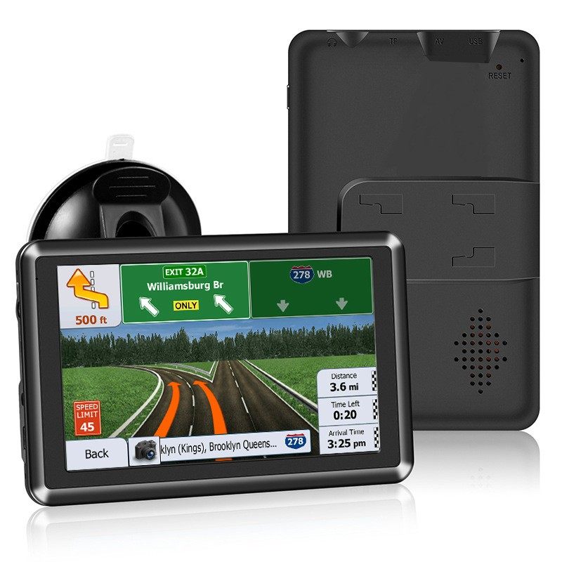 5inch Portable Car Gps Navigator with High-Definition Maps for Europe, the United States, the United Kingdom, and Germany, Suitable for Cars and Trucks