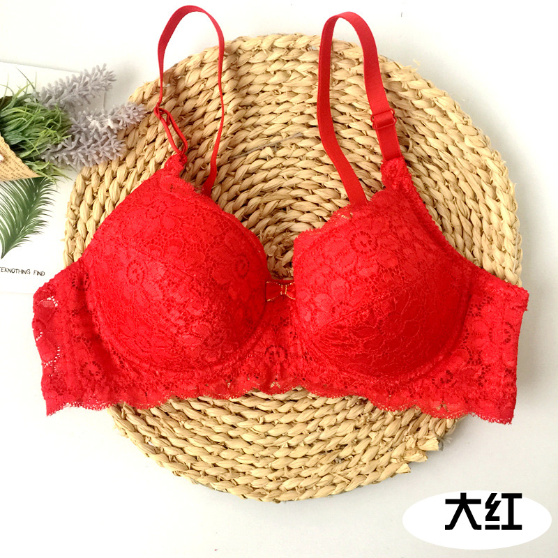 3 miếng của mùa hè phần mỏng sexy ren ngực nhỏ tập hợp đồ lót điều chỉnh hai khóa ab cup ít phụ nữ áo ngực