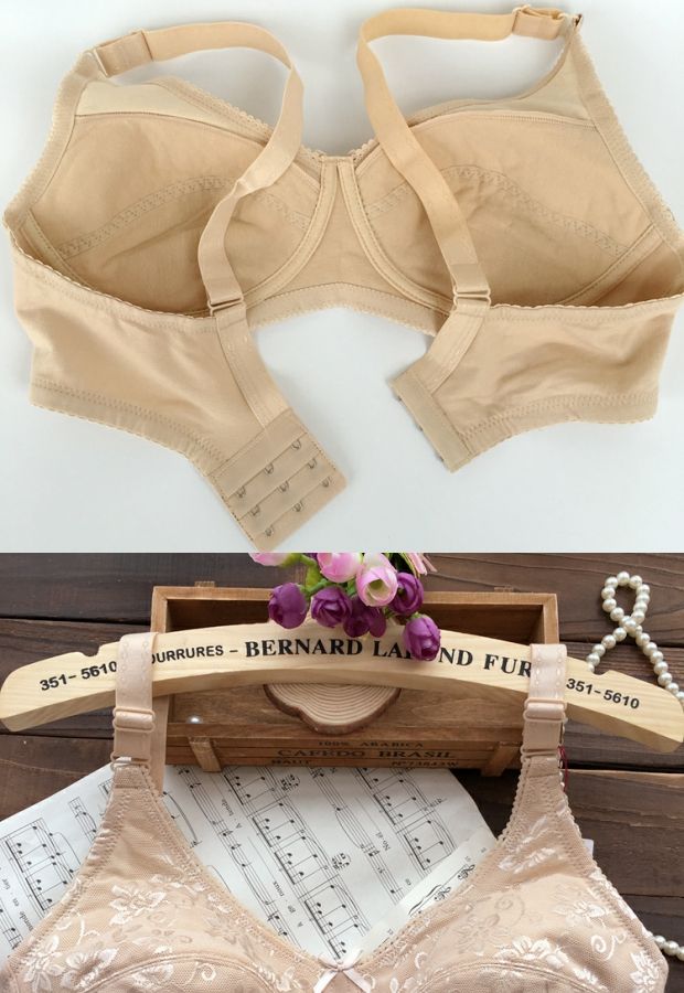 Không có vòng thép áo ngực đầy mặt ly ngực lớn ngực nhỏ đồ lót nữ XL cotton bra siêu mỏng đồ lót quần lót cotton