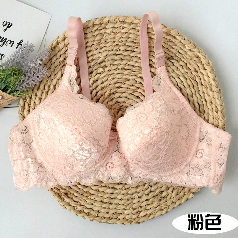 3 miếng của mùa hè phần mỏng sexy ren ngực nhỏ tập hợp đồ lót điều chỉnh hai khóa ab cup ít phụ nữ áo ngực