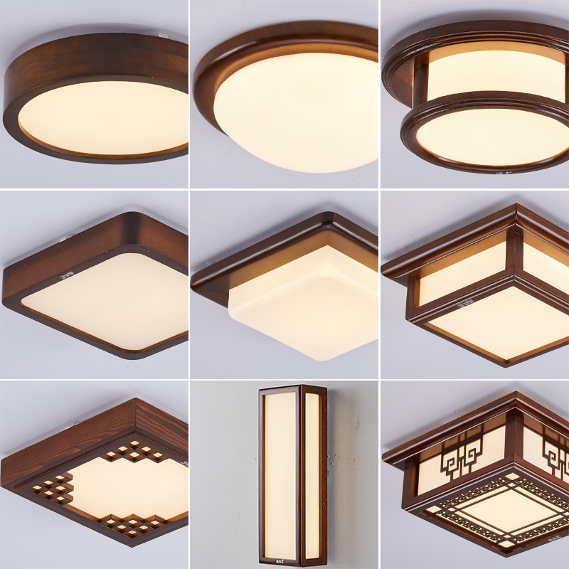 Corridor Aisle Light, Simple and Modern, Black Walnut Color, Chinese-Style Entrance Ceiling Light, 2026 New Model for Balcony Corridor Aisle Light, Simple and Modern, Black Walnut Color, Chinese-Style Entrance Ceiling Light, 2026 New Model for Balcony