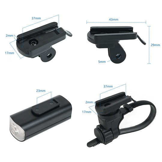 Suitable for Leifman Giant Lifting-Type Bicycle Flashlight Bracket, Front Light Bracket, Easy to Disassemble