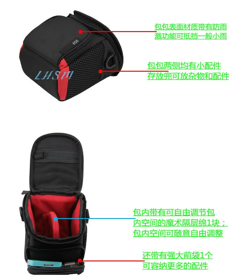 Waterproof compatible camera, one-shoulder bag, GF10, G100, 100m