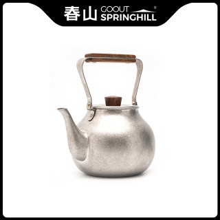 春山云华户外复古茶壶茶水分离不锈钢烧水壶套装露营围炉煮茶便携