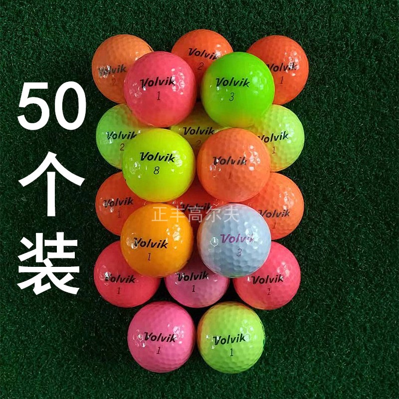 50 Loaded Volvik Big Brands Colorful Balls Secondhand Golf Balls 23 Four Floors Meet Ball GOLF-Taobao