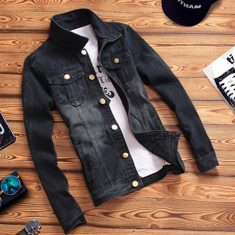 Denim Jacket Man 2021 Autumn Winter's new denim jacket Han version Body Fashion Trends Vest MEN'S JACKET