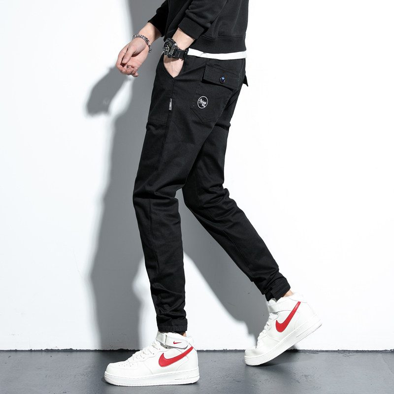 Tide brand autumn and winter casual pants men's trousers large size small feet slim trend harem pants beam pants sports overalls men's pants