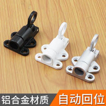 Solid aluminum alloy spring automatic latch push-pull door and window self-closing casement window lock wooden door bolt aircraft latch lock