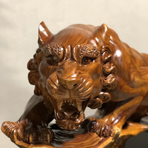 Wood in root carving factory Millennium incense Zhangmu tiger raw Weisian Xiao Hu Living room Home Handicraft Pendulum direct sale