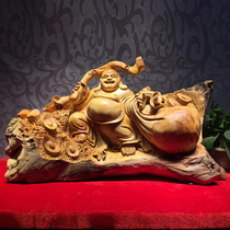 Wood Yu Root Carving Factory Cliff Bergwood Flowers Pear Wood Fragrant Camphor Wood Malleover of the Dining Room Home Office Room Pendulum