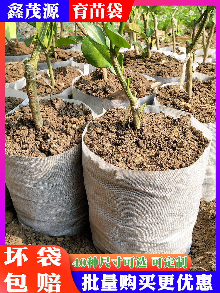 Disposable seedling cup best-selling non-woven beauty planting bag thickened nutrition bowl fruit seedling container bag custom-made seedling bag