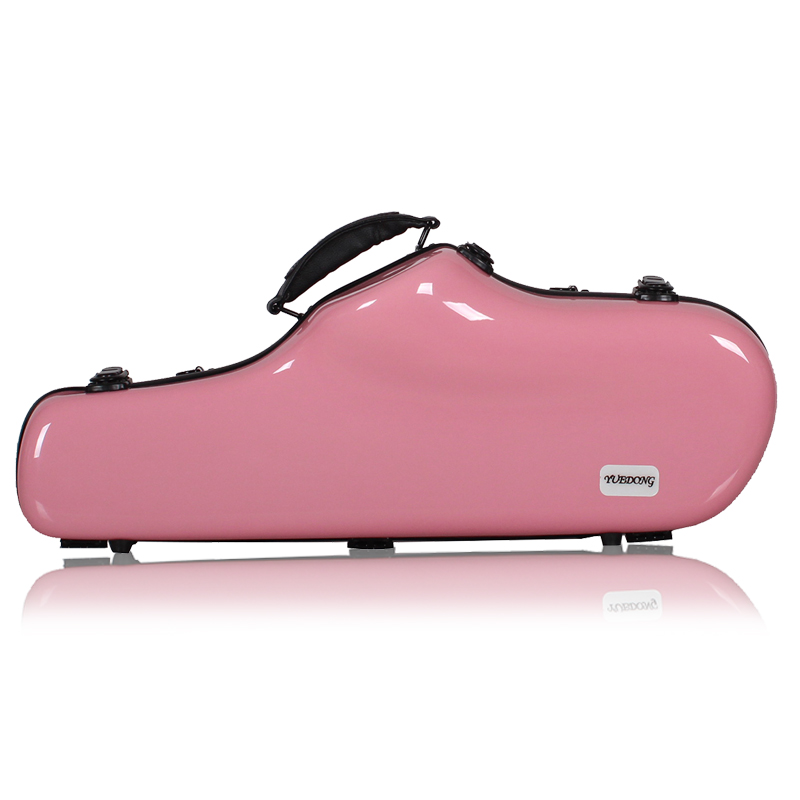 High-grade fiberglass saxophone box Drop E saxophone box ABS alto saxophone golden luggage