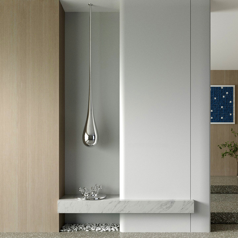 Modern Light Luxury Hanging Water Drop Decoration Hanging Ornament Hotel Living Room Entrance Niche Creative Installation Art Crafts Modern Light Luxury Hanging Water Drop Decoration Hanging Ornament Hotel Living Room Entrance Niche Creative Installation Art Crafts