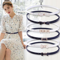 One-piece dress girdle for women Summer decoration 2021 New decorative matching dresses Brief about 100 lap fashion leather strap waist chain