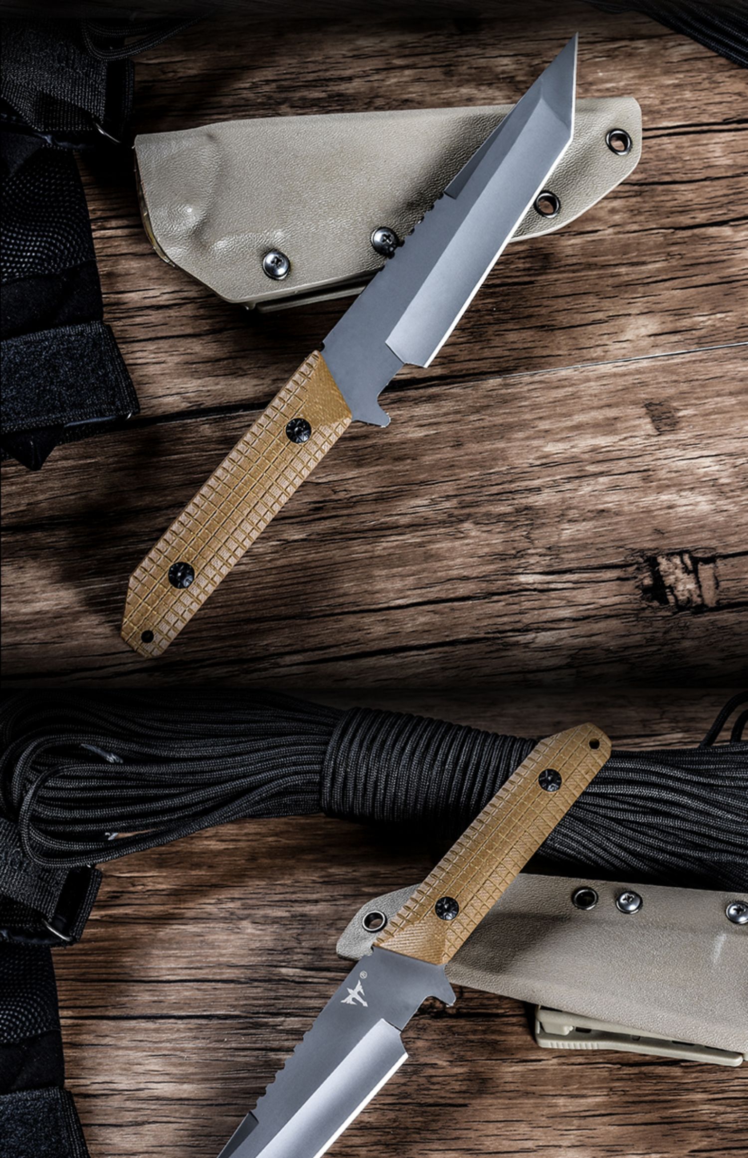Dao Wolverine dao tự vệ quân sự lực lượng đặc biệt mở lưỡi dao sống sót hoang dã dao rút dao cầm tay ngoài trời dao thẳng - Công cụ Knift / công cụ đa mục đích kim đa năng