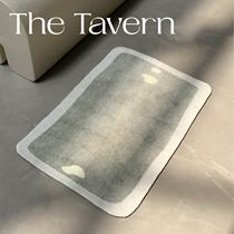 TheTavern DeVeev Soft Green gray olive Green profiled irregular small carpet doormat