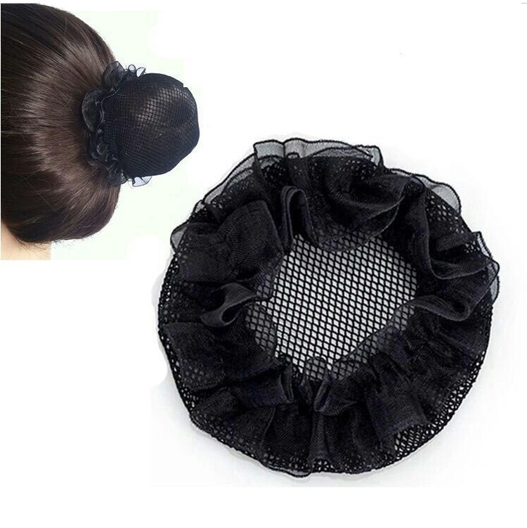 Children's Dance Network Girls' Degree Stealth Disc Hair Black Net Female Sponge Pad Pink