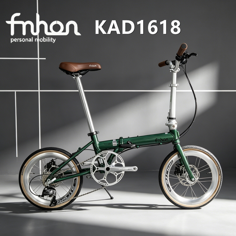 Fnhon Fengxing Kad1618 16inch Disc Brake Aluminum Alloy Ultra-Light Folding Bike 349 Ultra-Light Disc Brake Folding Bike