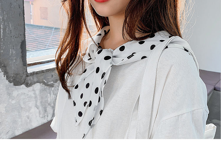 VK旗艦店 韓系小清新粉嫩波點披肩短袖上衣