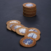 Vietnam autumn vine handmade coaster rattan Chen tea cup holder insulation meal mat kung fu tea set tea ceremony accessories