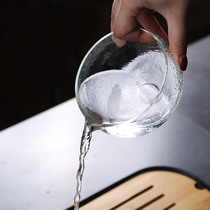 Thickened heat-resistant glass all handmade big male Cup hammered male Cup Japanese sharp mouth cup small water Tea washing dishes