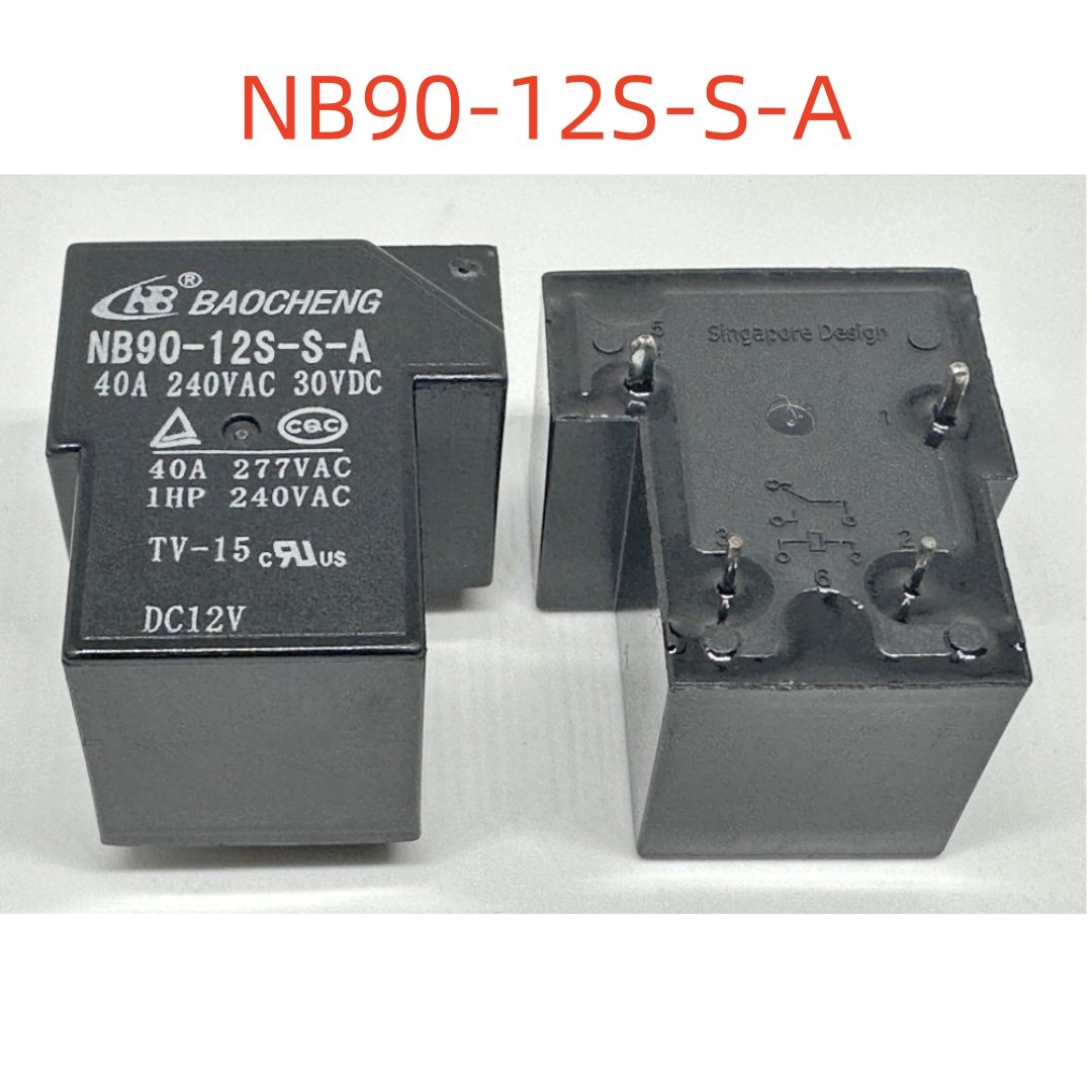 Relais Électromécanique NB90E-12S-SA / NB90E-24S-SA 4 Broches (T90-1A-4P) 12V Ou 24V 30A - Fiable Et Robuste