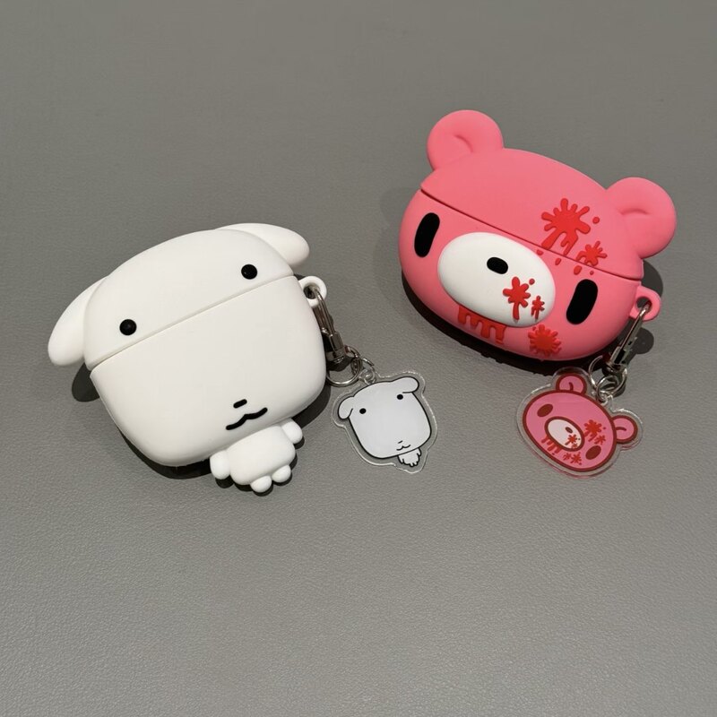 Japanese-Style Cute Ganadi Puppy Suitable for AirPods 4Th Generation Earphone Case Apple AirPods Pro 3Rd Generation Wireless Bluetooth 1/2/3 Generation Soft Silicone Pro 2Nd Generation Anti-Drop Case Pro 3Rd Generation Female Model
