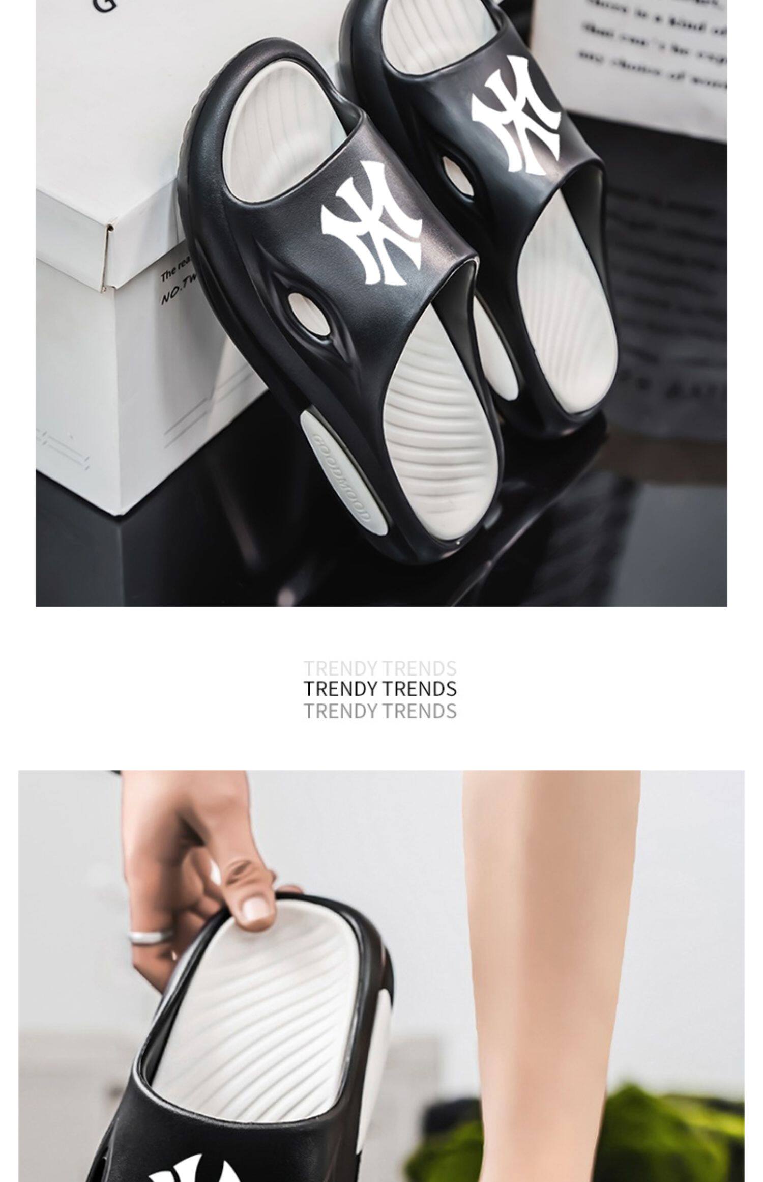 Отдых тапочки 拖鞋男潮牌2025新款夏季踩屎感家用防滑凉拖男士外穿潮流运动大码 1896680027