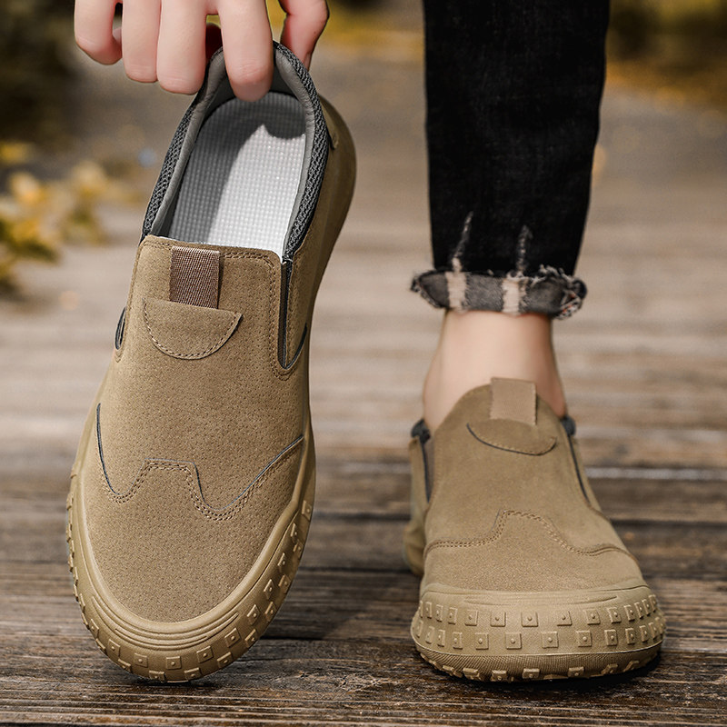 ủng cao su Giày bảo hộ lao động nam mùa hè thoáng khí chống trượt chống thấm nước đế mềm giày lười nam công trường giày đặc biệt hợp thời trang giày chống đinh giày tĩnh điện