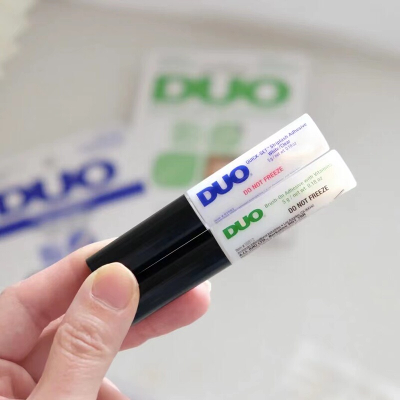 Gentle, Hypoallergenic, Quick-Drying! Duo False Eyelash Glue 5g Green Vitamin Quick-Drying Long-Lasting Super Sticky Invisible Star