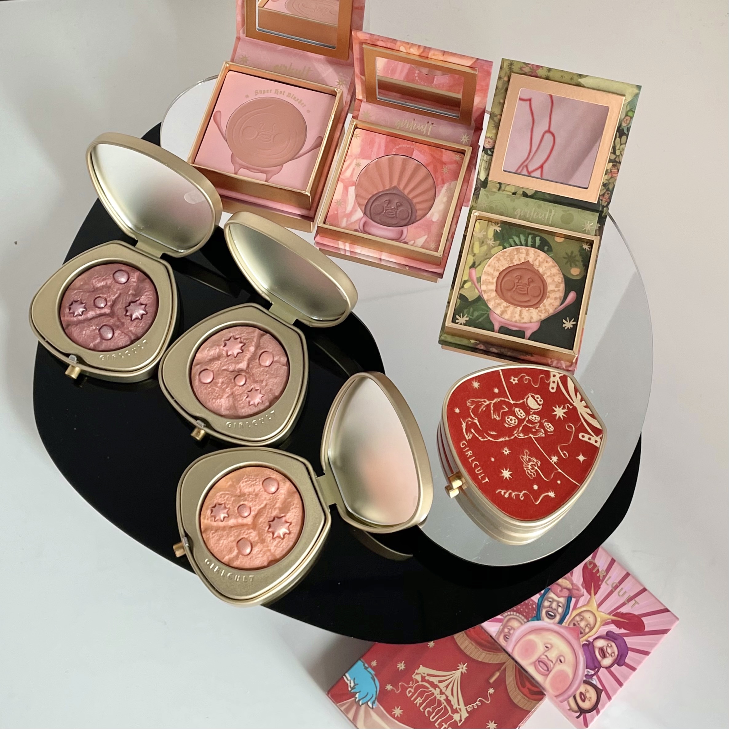 Send brush girlcult Sesame Street Cookie blush lazy peach fart peach blush guru fuwafuwa star