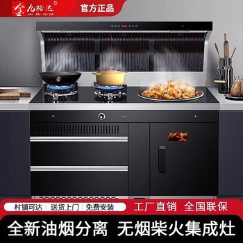 Intelligent Stove for Cooking with Firewood, Smokeless Integrated Stove for Burning Wood, Suitable for Home Use in Rural Villas, New Multifunctional Model