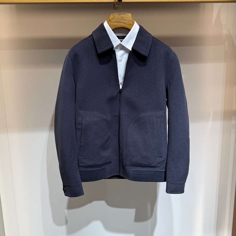 Satchi Woolen Executive Jacket 25 Blue-Gray Genuine Counter Product Autumn and Winter Men's Wool Business Coat