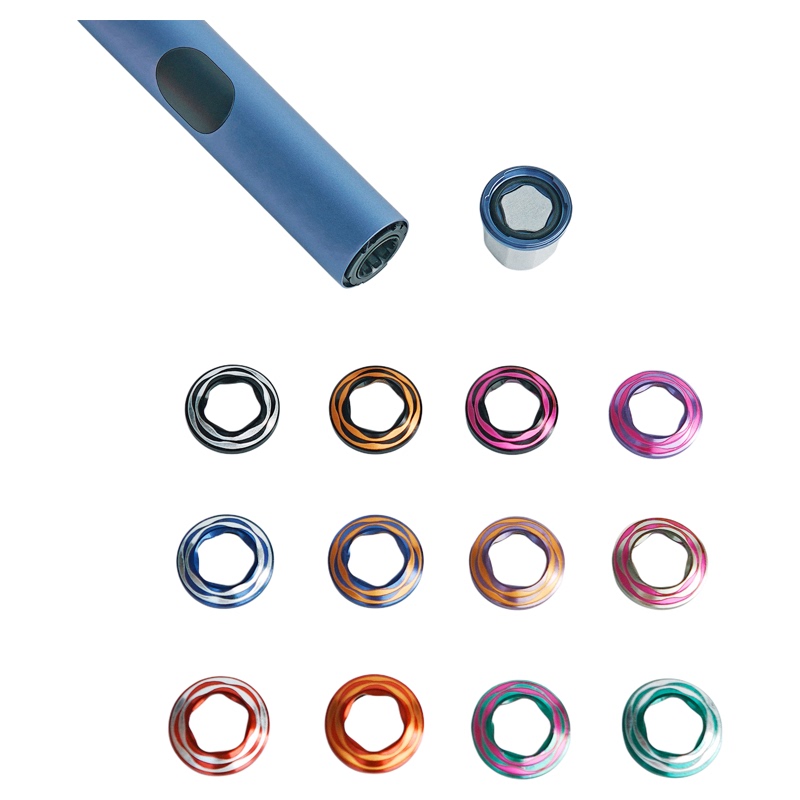 Suitable for Iqo Ilum I Prime Upper Cap Dual-Color Aluminum Ring Shell Accessories Iqs Six, Seven, and Eight Generation Replacement Cover