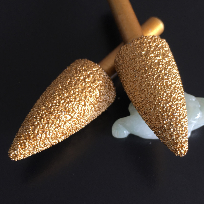 Diamond metal grinding head alloy brazing reinforced shank grinding rod Warhead Tip type shank 6 * 15 40 40 8011