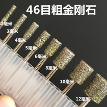 Diamond coarse sand cylindrical grinding head grinding needle handle 3 mm Head 2-12 mm Ball 46 mesh durable and abrasion resistant