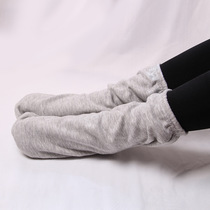 Socks worn when sleeping Spring and autumn and winter thickened sleep socks Adult warm velvet men and women cotton tube foot cover