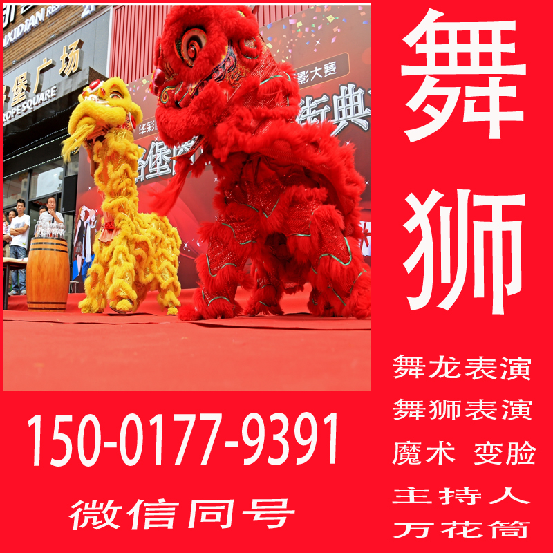 Shanghai Dance Lion Performance Dance Drone Performance Store Company Opens Wedding Wedding Wedding Party's Annual Meeting Upper Door Service