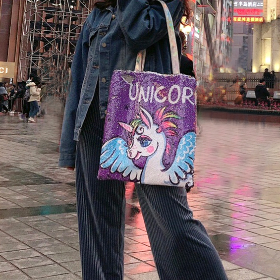 Free Shipping Original Fairy Unicorn Shoulder Tote Disco Laser Bling Glitter Bag Shopping Bag Free Shipping Original Fairy Unicorn Shoulder Tote Disco Laser Bling Glitter Bag Shopping Bag