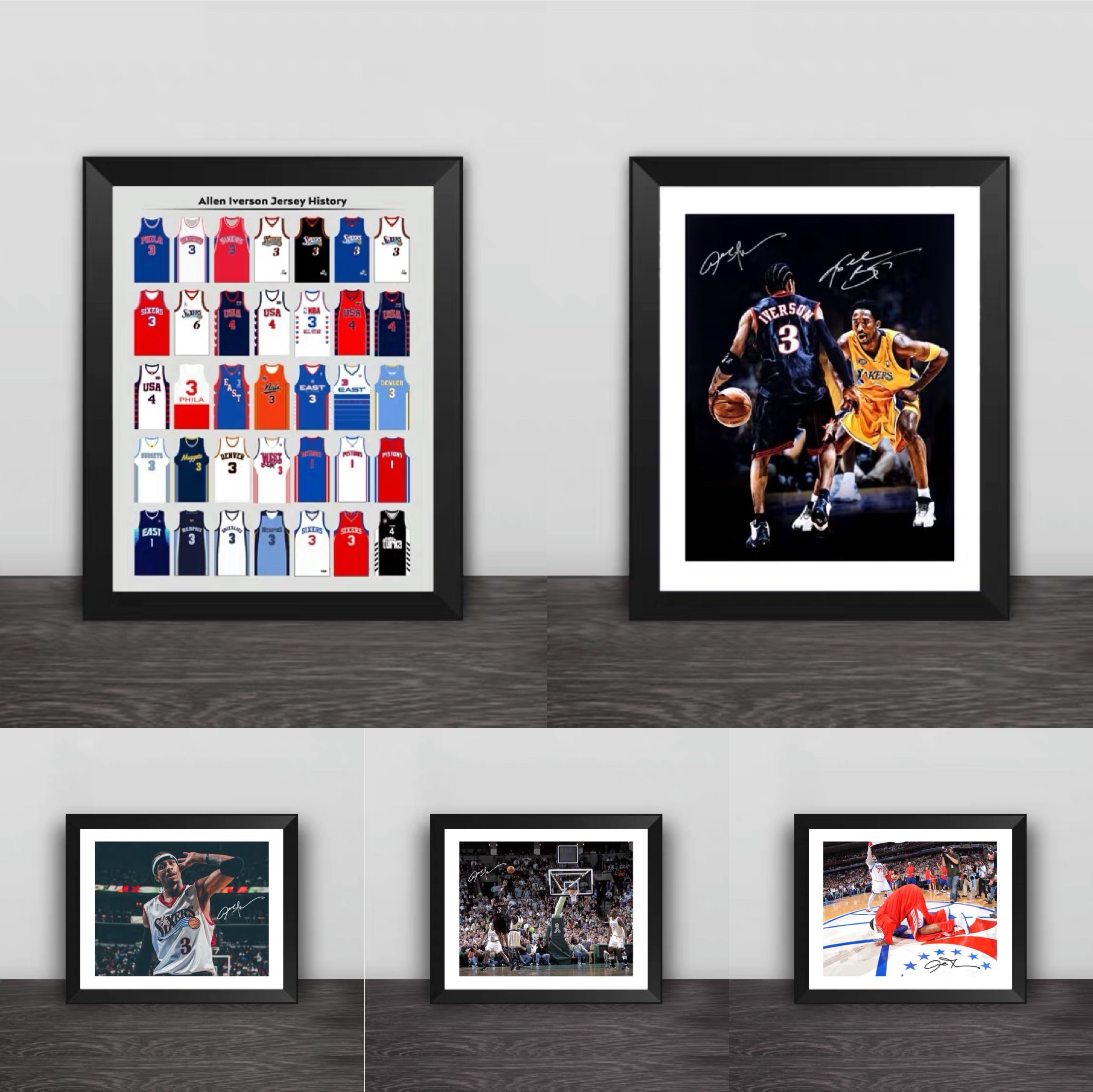 Averson Co-set Career Poster Signature Solid Wood Frame Like Frame Swing Table Decoration Photo Wall Gift Photo Frame