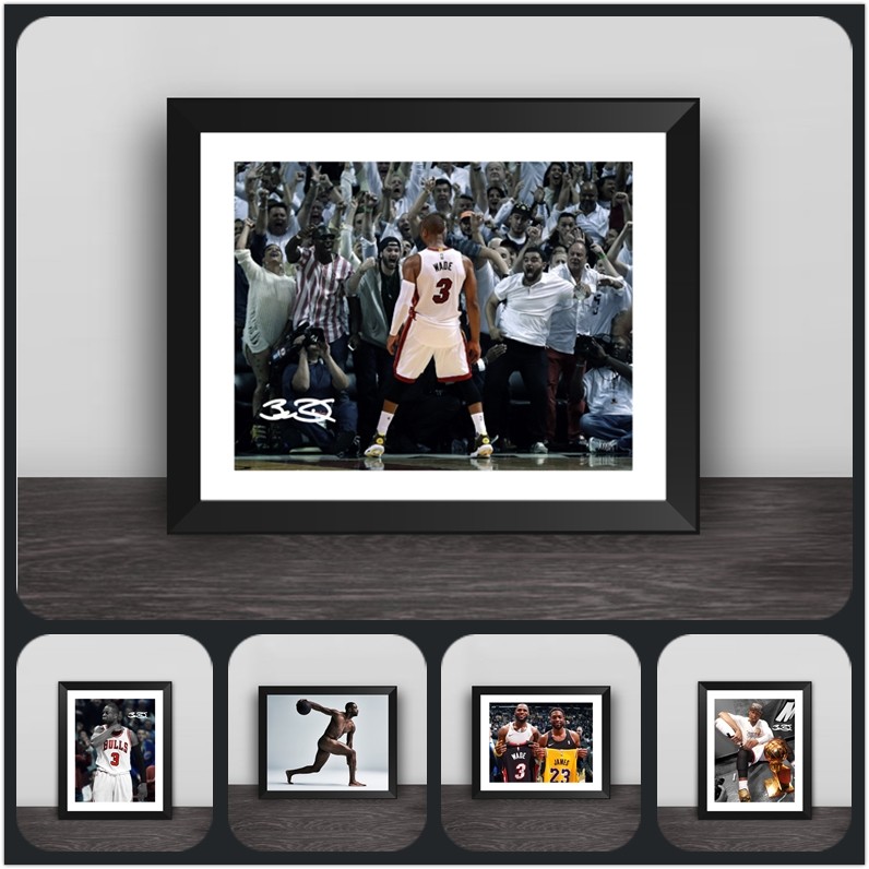 Wade Collection to Kill Aggressive Celebration Poster Signature Solid Wood Table Wall Creative Gift Home Photo Frame