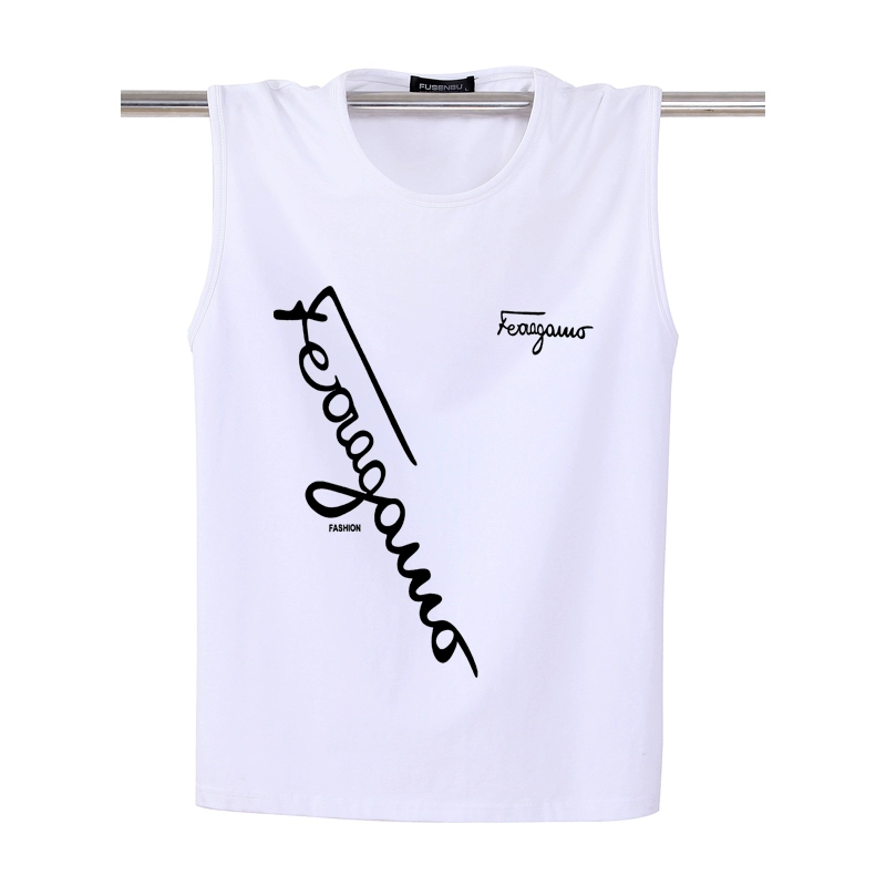 Mùa hè nam vest cotton rộng kích thước thể thao thể thao không tay áo thun béo xu hướng vest bên ngoài mặc vest - Áo vest cotton vest trung niên