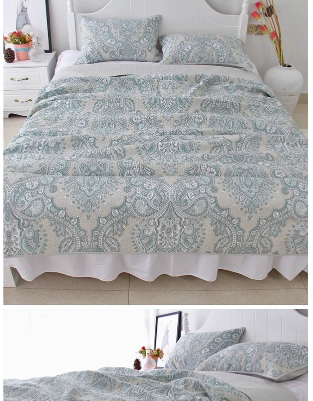 Các chần mới được bao phủ bởi bông trải giường bao gồm ba mảnh châu Âu được bao phủ với điều hòa không khí bông là chăn ga trải giường dày