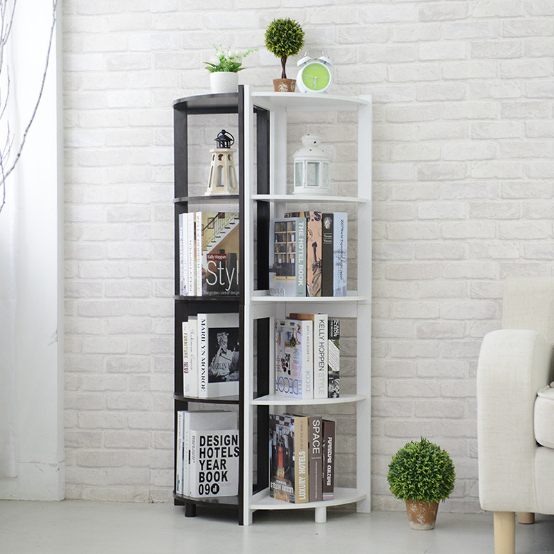 Nordic corner cabinet Triangle multi-function bedroom corner cabinet Fan-shaped simple living room creative floor-to-ceiling corner shelf