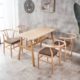 Ресторанные стулья обеденный стул Северный задний стул Iron Art Home Минималистское творческое имитация деревянного кафе ретро -рога